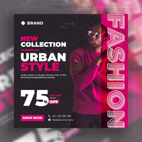 Premium Psd Urban Fashion Sale Social Media Banner And Instagram Post