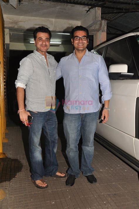 Arbaaz Khan Sanjay Kapoor At Dabangg Screening In Ketnav Mumbai On