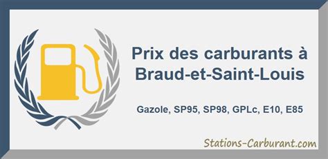 Prix des carburants à Braud et Saint Louis