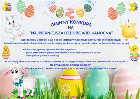 Gminny Konkurs na Najpiękniejszą ozdobę Wielkanocną Szkoła