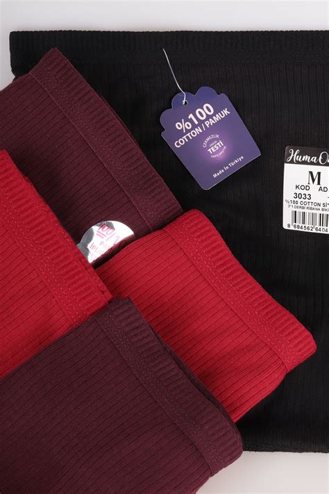 Humaone Kadın Pamuk li Fitilli Bel Bikini Külot Siyah Kırmızı Mor Bk a Fiyatı