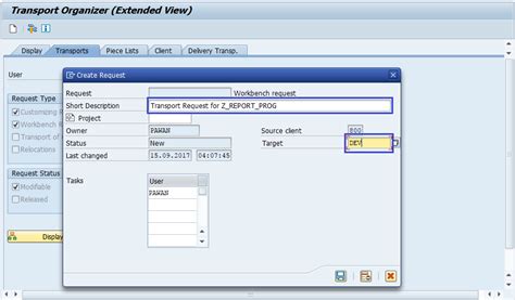 Sap Basis Transport Request