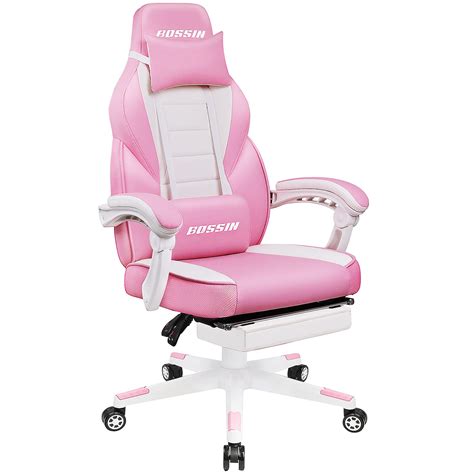 Buy Lemberi Pink Gaming Chair With Footrest Kawaii Cute Pink Gamer Chair For Girlgirls Video