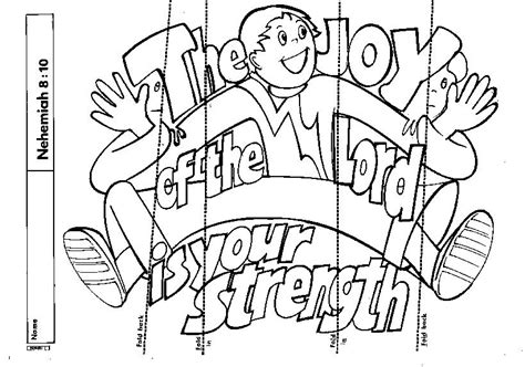 Bible Coloring Pages The Joy Of The Lord Ferrisquinlanjamal