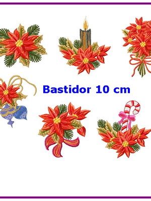 10 Cm Matriz Flor De Natal Natalina Agulha Feliz Compre Produtos