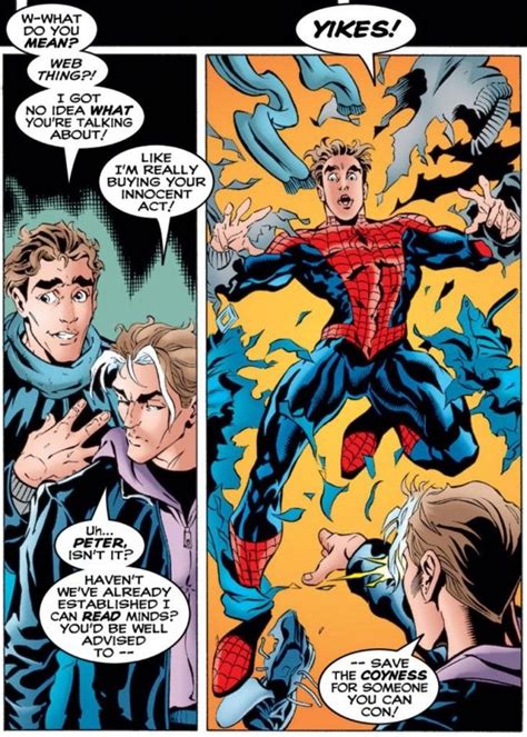 Spider-Man and Nate Grey in Amazing Spider-Man #420 Marvel Heroes ...