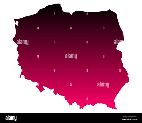 Map Of Poland Stock Photo Alamy