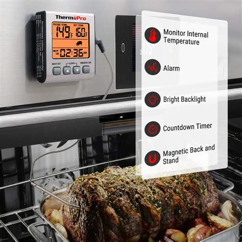 ThermoPro TP 16S Digital Meat Thermometer With Cooking Timer And