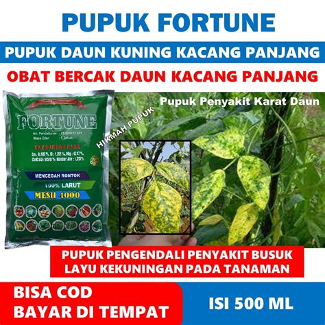 Jual Terlaris Fortune Isi Kg Obat Bercak Daun Kacang Panjang Timun