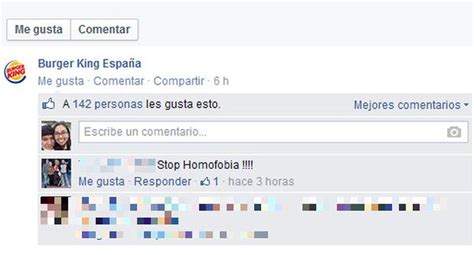 Facebook pareja gay fue discriminada en Burger King de España REDES SOCIALES EL COMERCIO PERÚ