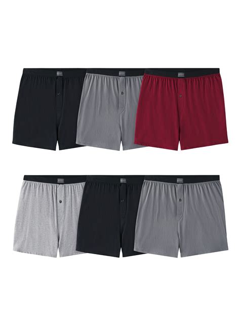 Hanes Mens Big And Tall Comfortsoft Knit Boxers 4 Pack