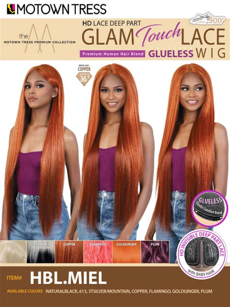 Motown Tress Glam Touch Glueless Hd Lace Deep Part Lace Wig Hblmiel Hair Stop And Shop