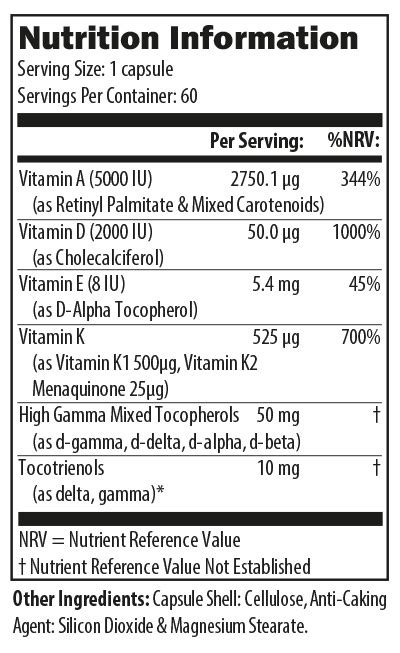 Vitamin D Complex 60 Capsule Invivo Healthcare