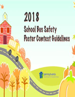 Fillable Online School Bus Safety Poster Contest Guidelines School Bus ...