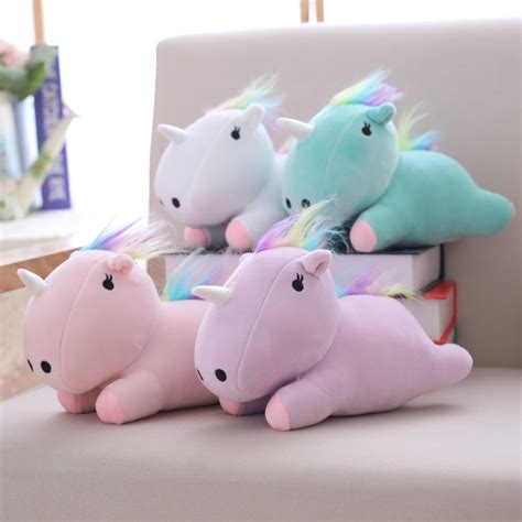 22 cm Soft Unicorn Plush Toy Fat Plush Unicorn Stuffed Animal Unicorn Plush Toys Brand For ...