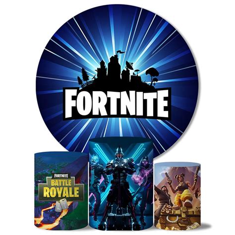 Trio Capa Cilindro Painel Tema Fortnite Veste F Cil Estamparia Net