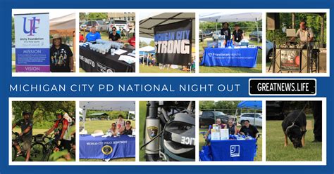 Michigan City Police Department National Night Out 2023 Portage Life