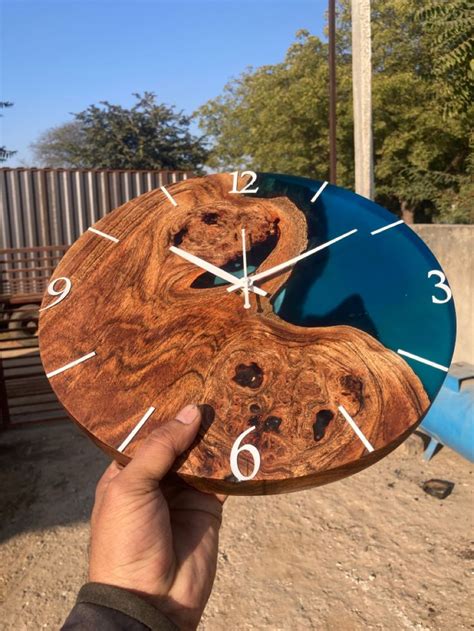 Wooden Epoxy Wall Clock How To Make Wall Clock Wall Clock Clock