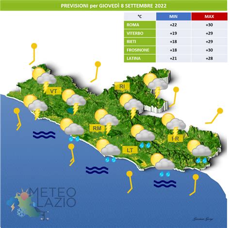 Bollettino Meteo Per OGGI 8 Settembre 2022 E DOMANI 9 Settembre 2022