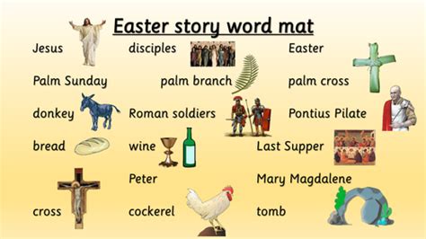 Easter Word Mats By Choralsongster Teaching Resources Tes