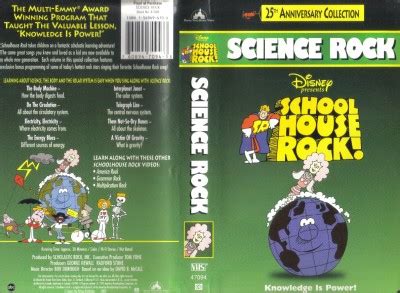 VHS: DISNEY'S 25th ANNIVERSARY SCHOOLHOUSE ROCK.....SCIENCE ROCK#