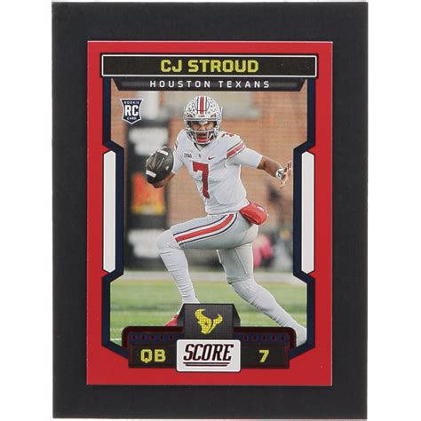 CJ Stroud 2023 Score Red 302 RC Pristine Auction