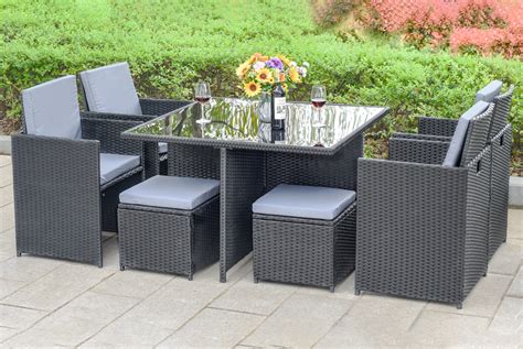 9pc Cube Rattan Set Livingsocial