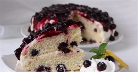 Blueberry Cream Cake Just A Pinch Recipes