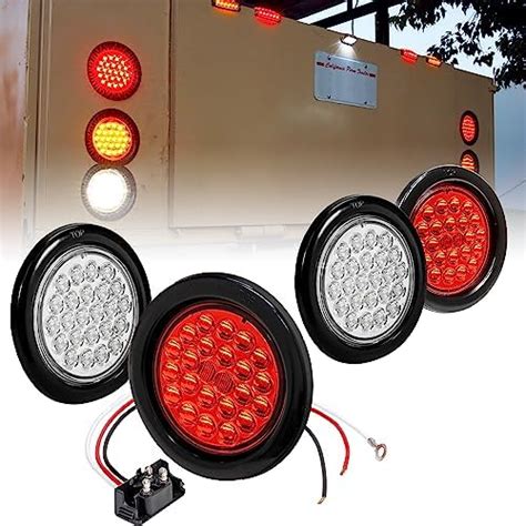 Amazon True Mods Red White Round Led Trailer Tail Light