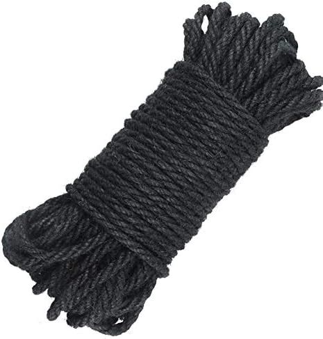 Amazon Jijacraft Mm Jute Rope Feet Black Natural Clothesline