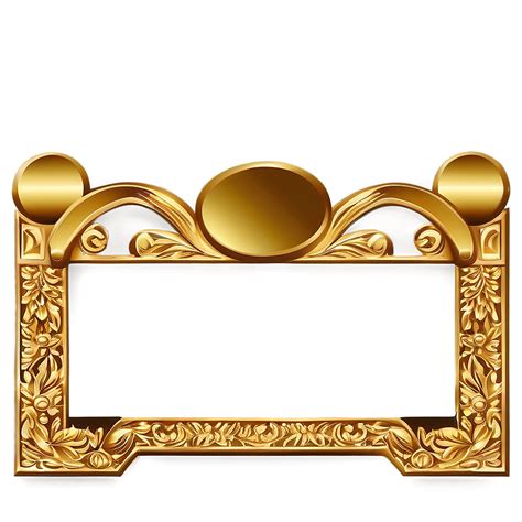 Download Embossed Gold Border Png Iya36