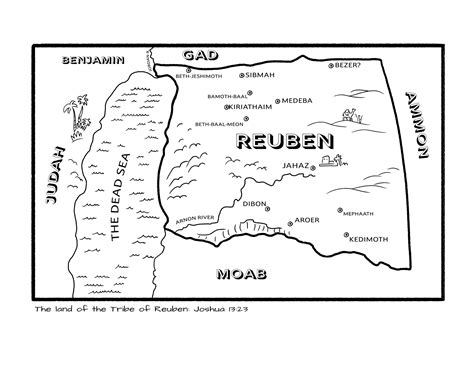 Study & Color | The Tribe of Reuben