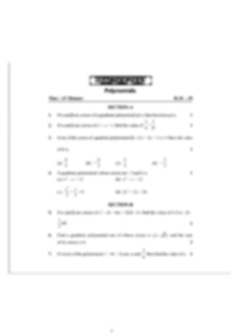 Solution Polynomial Concept Map And Practice Test Studypool