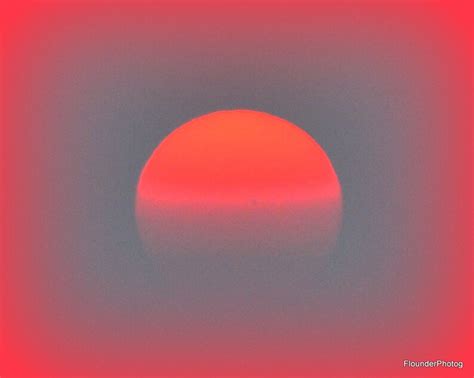 Orange red glow sunset picture sunset with vignette sun | Etsy