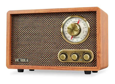 Victrola Willow Retro Wood Bluetooth FM AM Radio With Modern Features