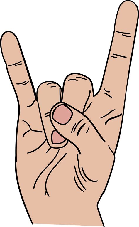 Rock And Roll Hand Sign By Lyubomir Lyubenov On Dribbble