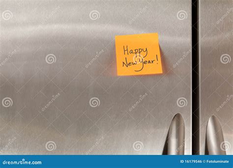 Happy New Year Note stock photo. Image of celebration - 16179546