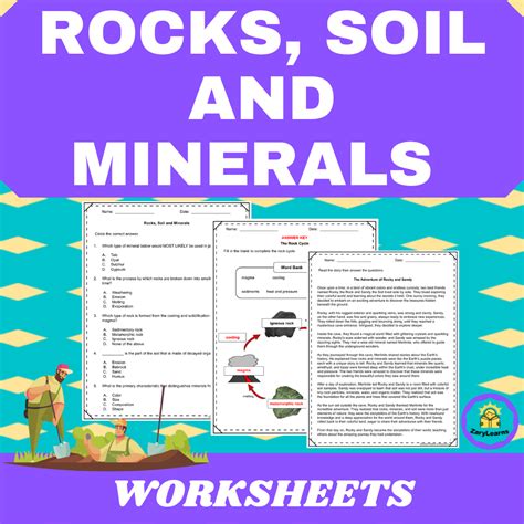 Rocks, Soil and Minerals worksheets | Earth Science | Made By Teachers