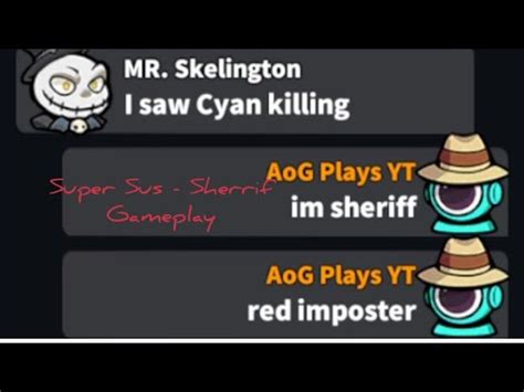 Super Sus Sheriff Gameplay Shot Down Youtube