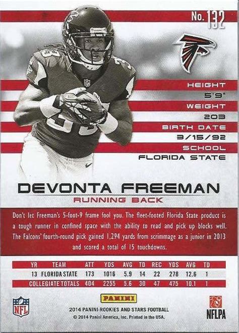 Devonta Freeman 2014 Panini Rookies Stars Longevity Insert RC