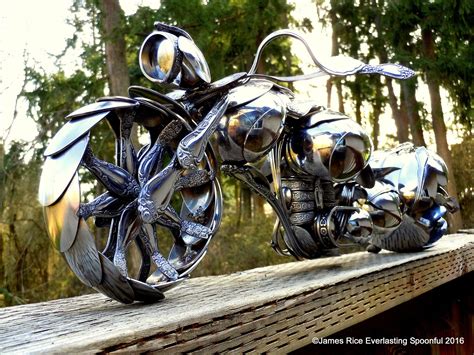 Artist creates marvelous motorcycle sculptures made entirely out of ...