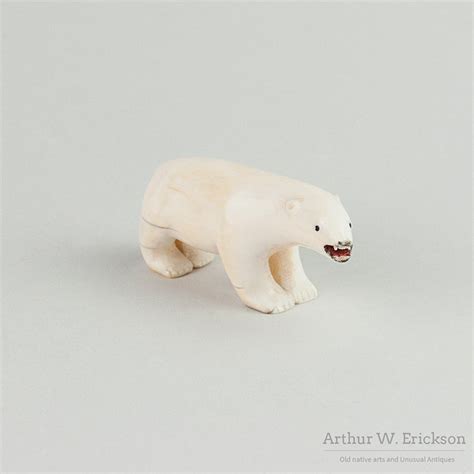 Walrus Ivory Polar Bear Carving