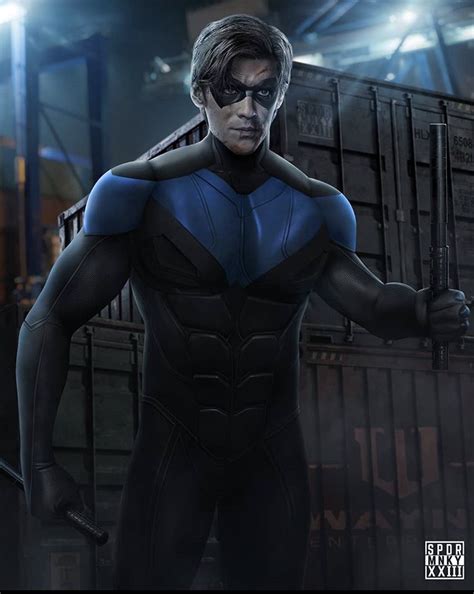 This Nightwing fan art based on the show looks badass! Credit to ...