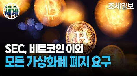 Sec 비트코인 외 모든 가상화폐 폐지 요구 비트코인 전망 Youtube