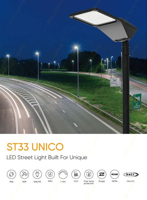 ST33 Unico LED Street Light AGC Lighting