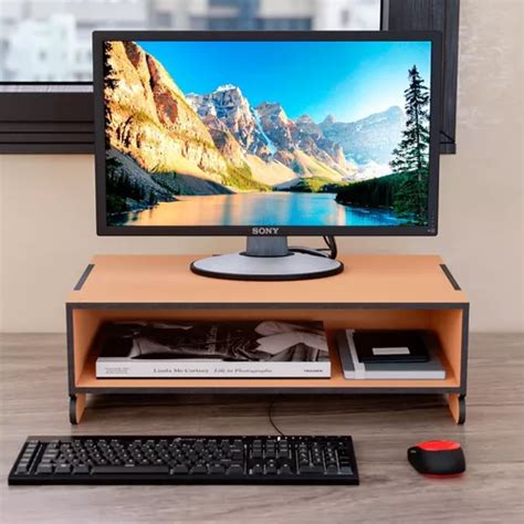 Organizador De Mesa Suporte Base Para Monitor Divis Rias Mercadolivre