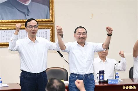 國民黨宣布徵召侯友宜參選2024總統 郭台銘未現身 政治 自由時報電子報