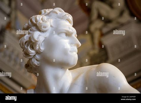 Detalle De La Escultura De David Gian Lorenzo Bernini Galleria