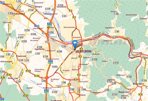 Heidelberg Map Germany