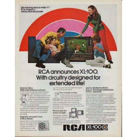 Rca Television Vintage Ad Rca Announces Xl